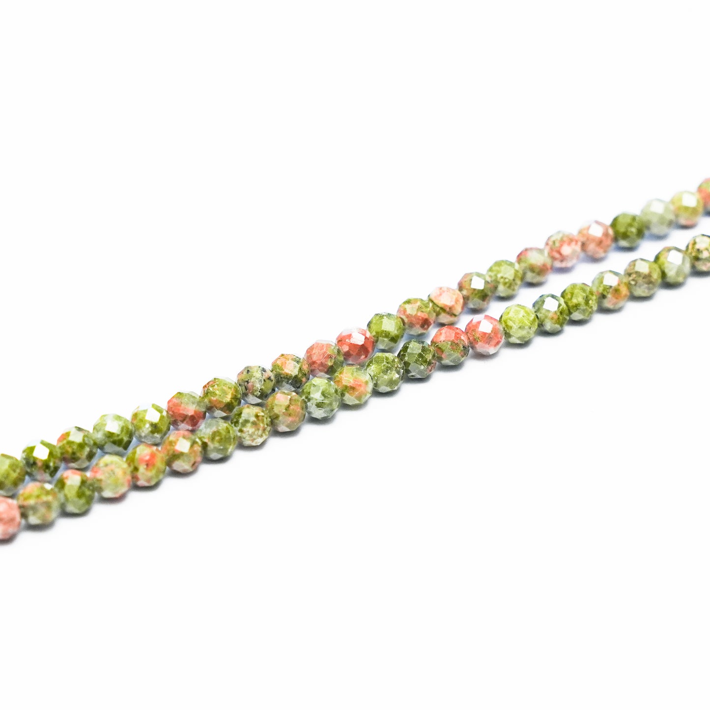 Unakite - 4mm Faceted Natural Gemstone