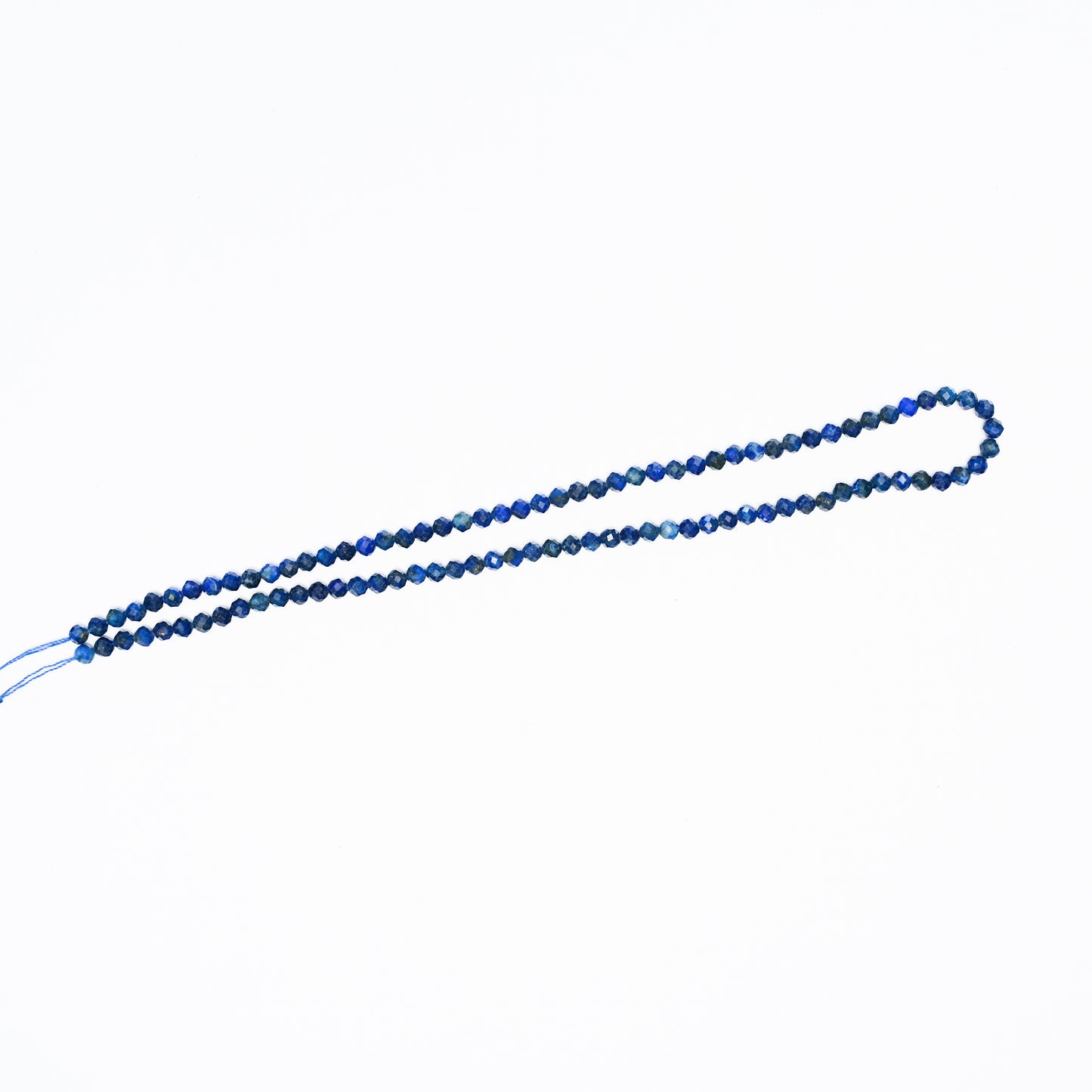 Natural Lapis Lazuli - 4mm Faceted Gemstone strand- Grade AAA