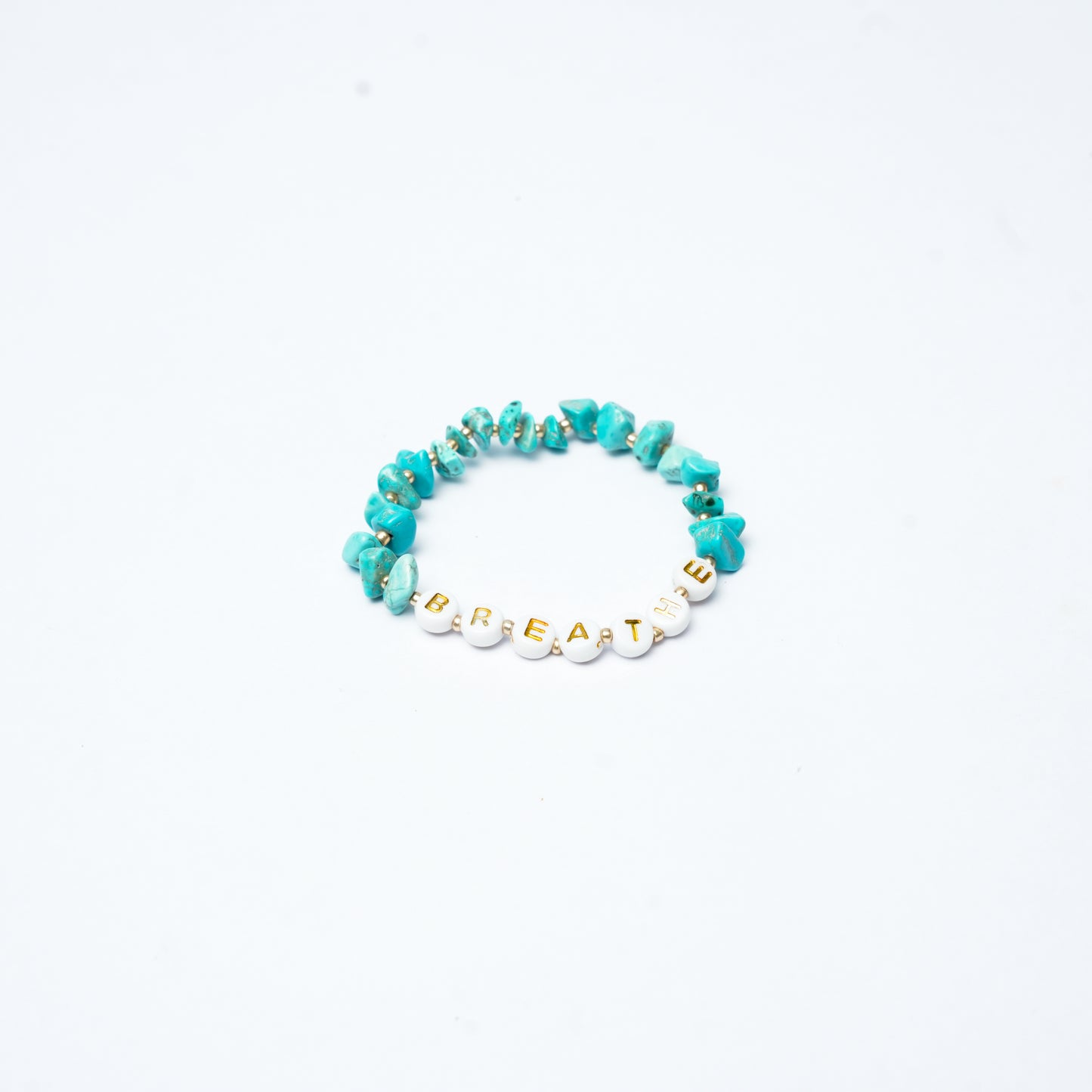 BREATHE - Turquoise Chip Bracelet