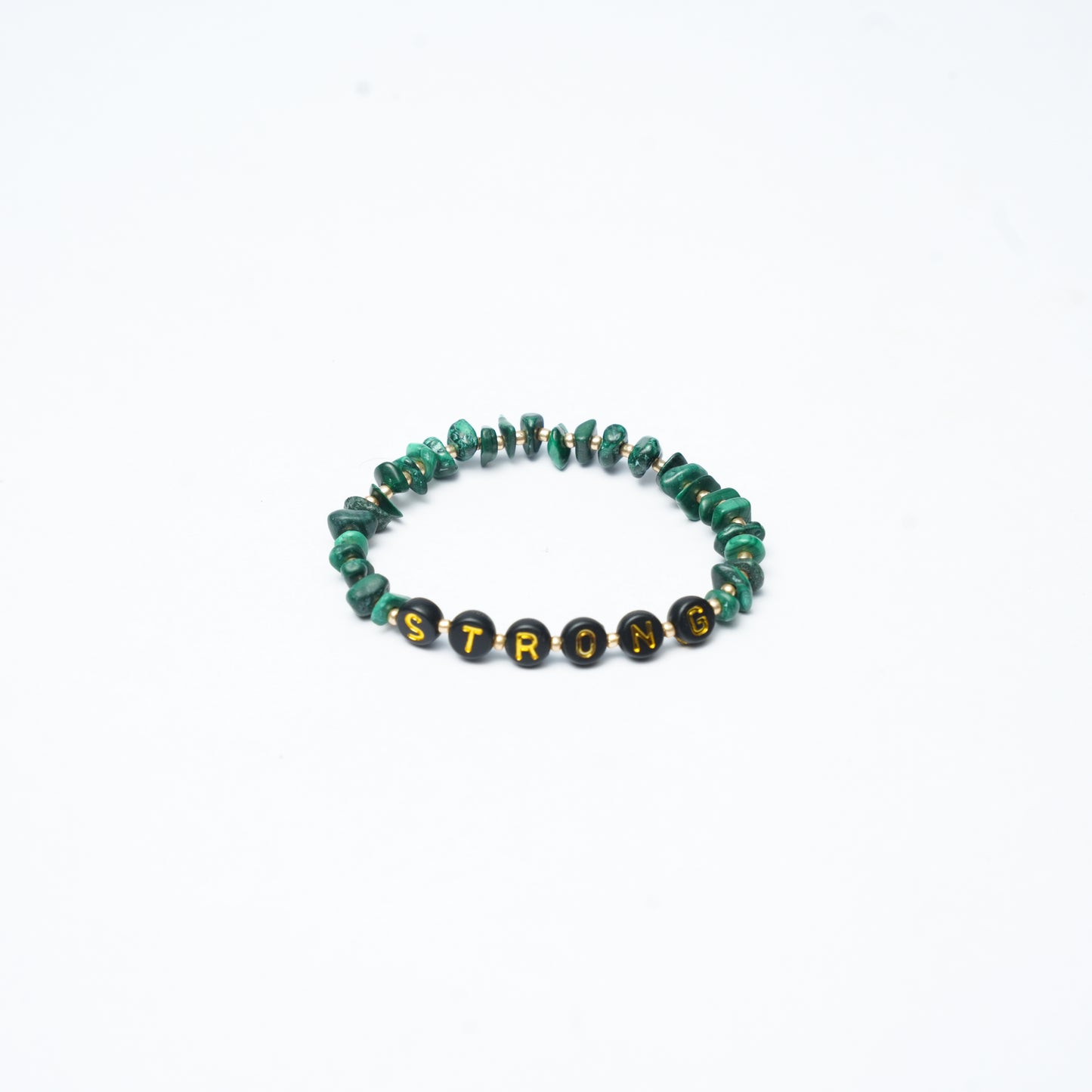 STRONG - Malachite Chip Bracelet