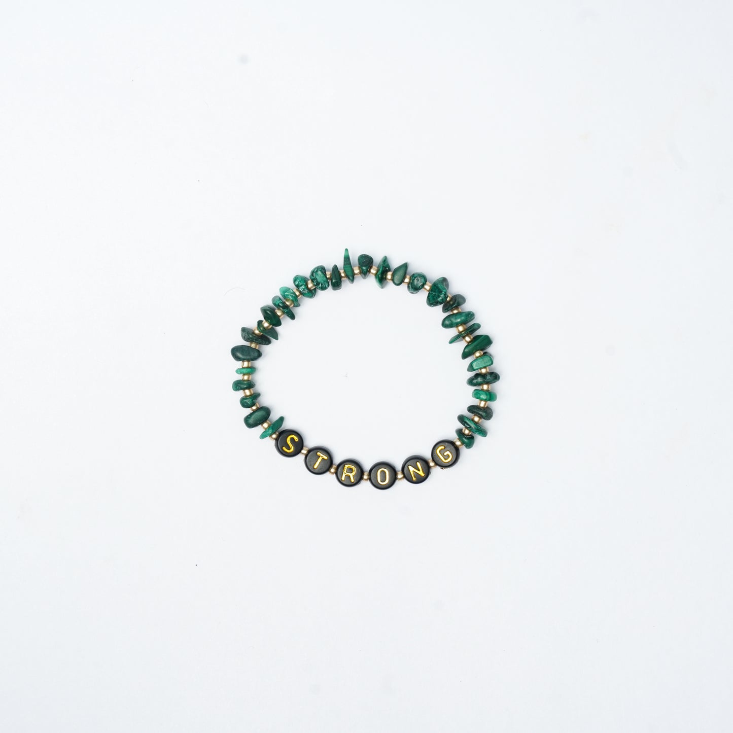 STRONG - Malachite Chip Bracelet