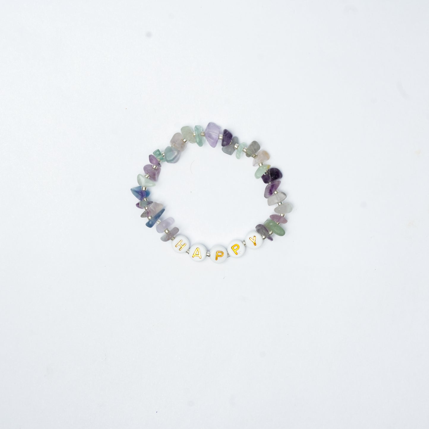 HAPPY - Fluorite Chip Bracelet