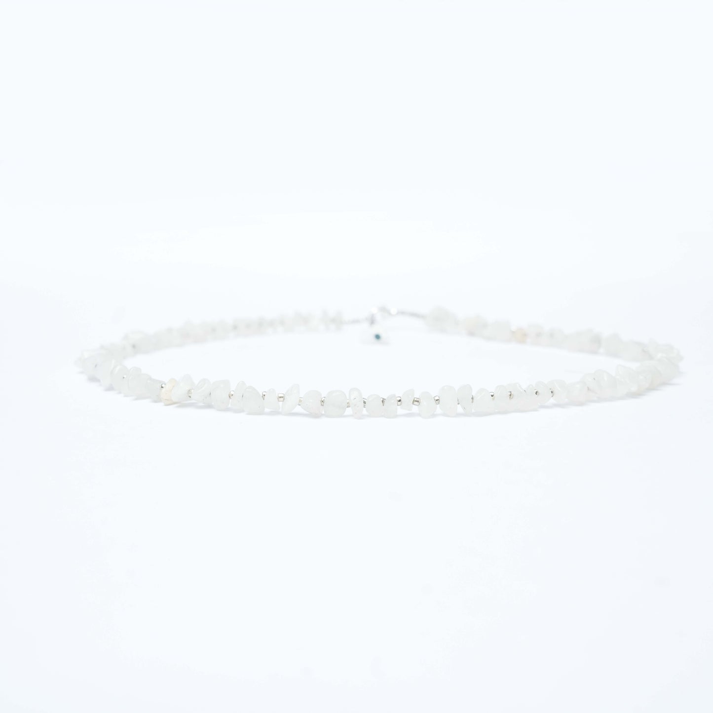 Natural Moonstone Chip bead Necklace - adjustable length