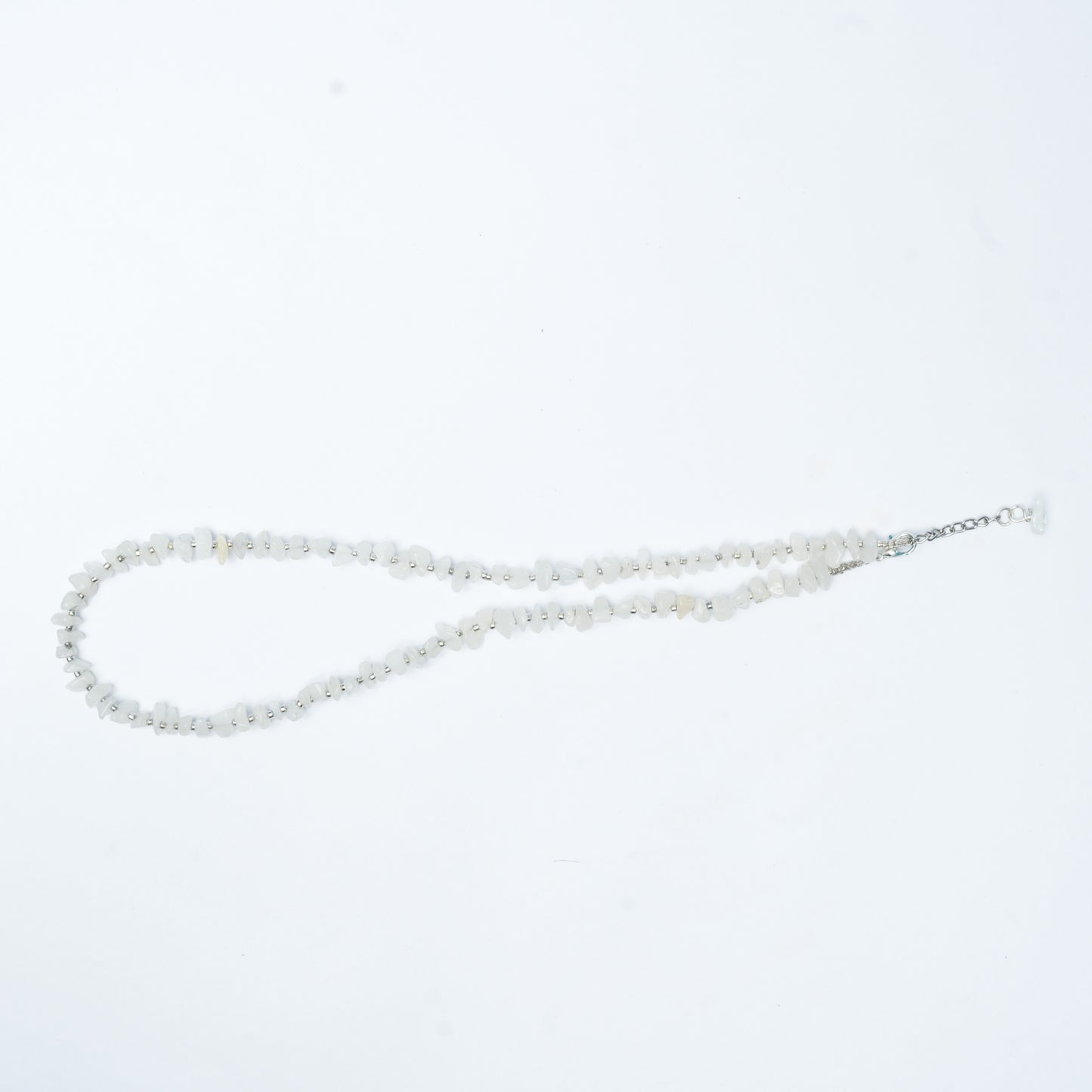 Natural Moonstone Chip bead Necklace - adjustable length