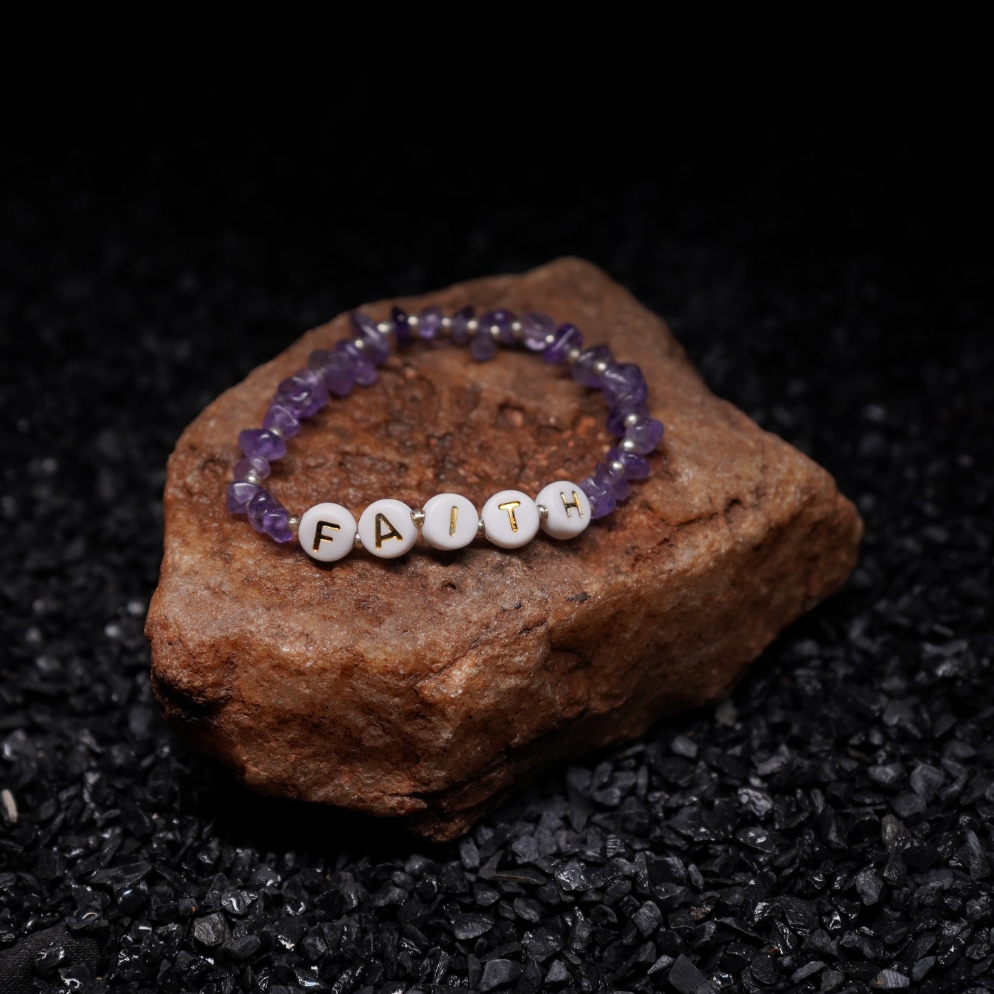 FAITH - Amethyst Chip Bracelet