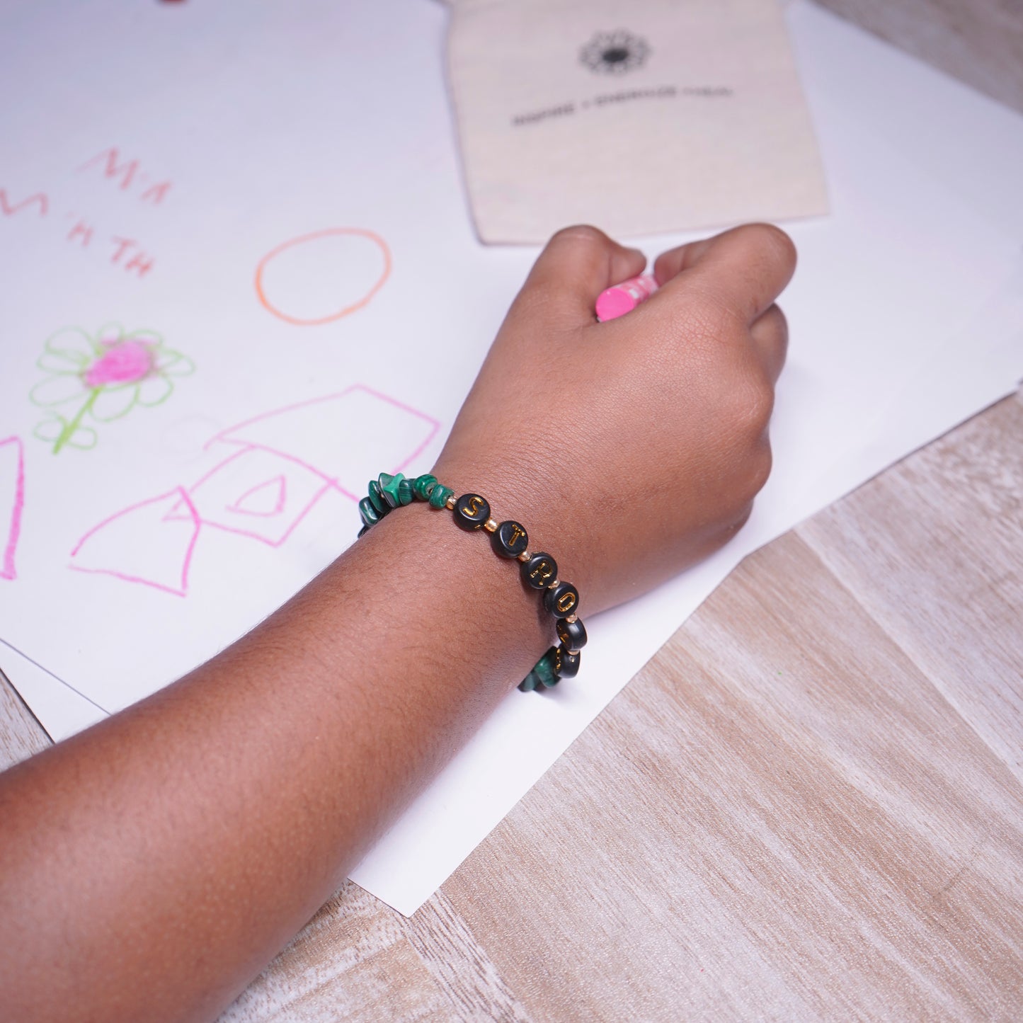 STRONG - Malachite Chip Bracelet