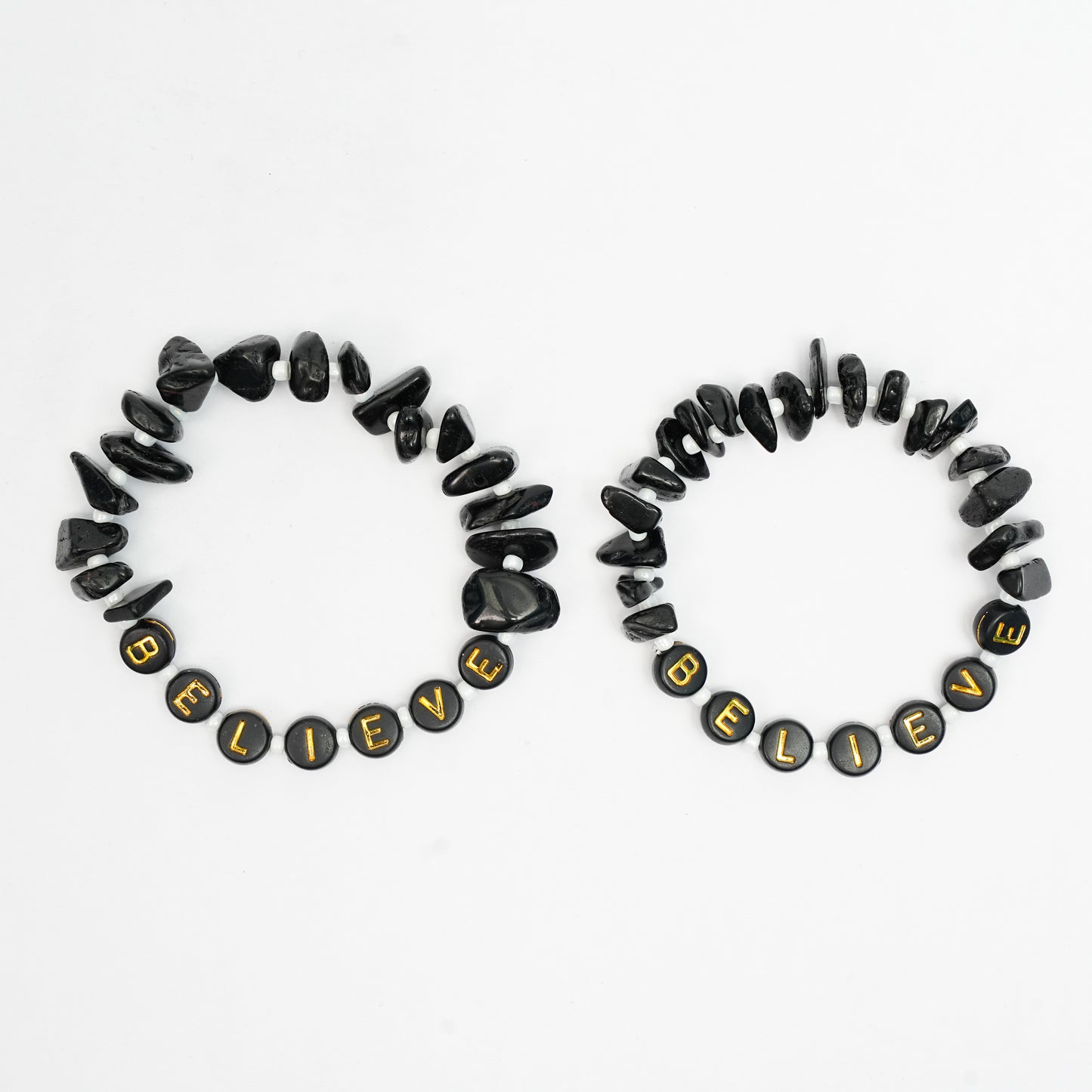 BELIEVE - Black Tourmaline Chip Bracelet