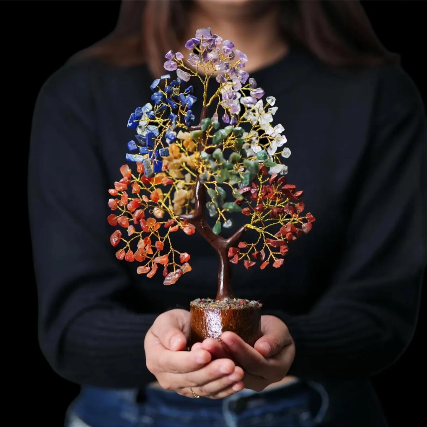 300 beads Reiki Crystal tree