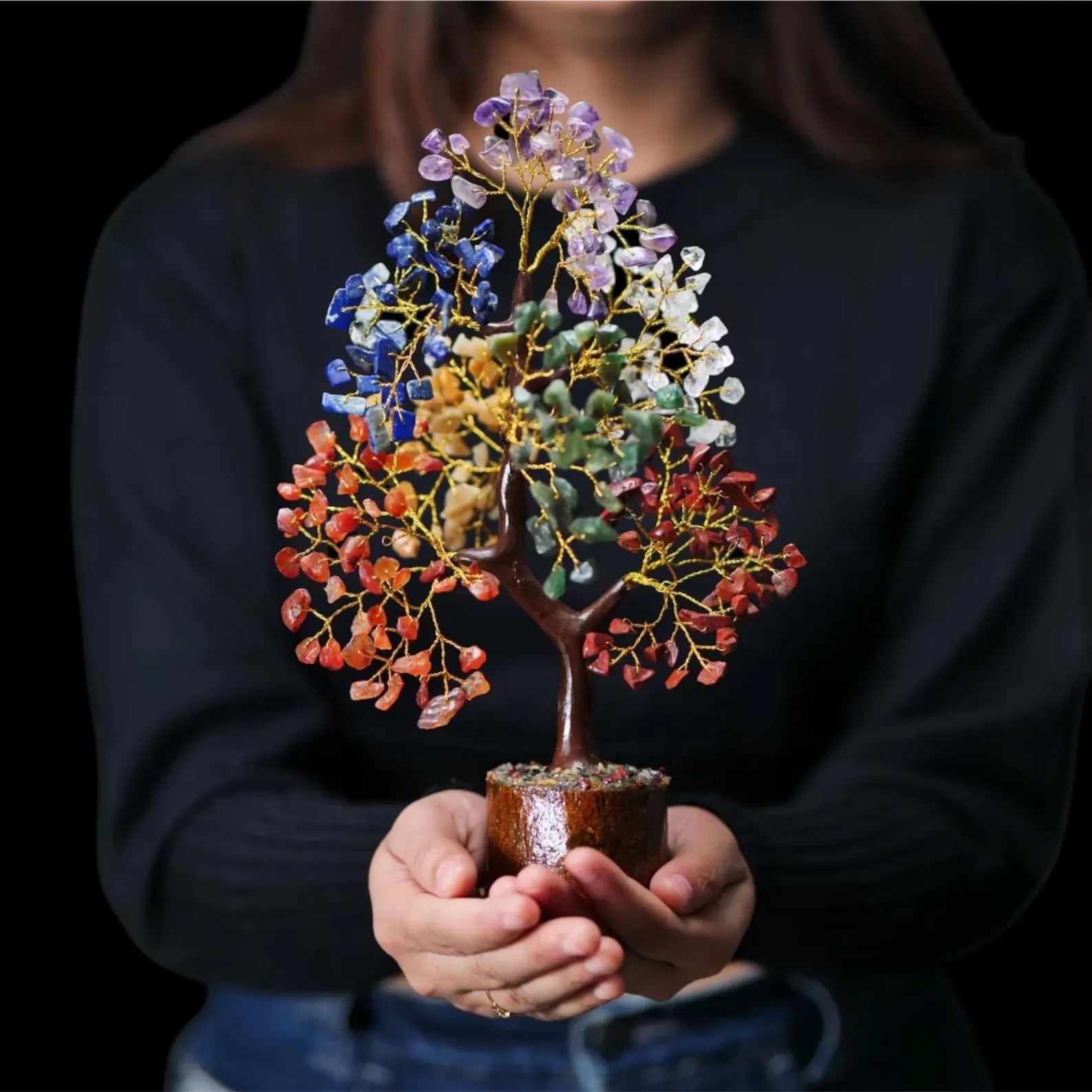 300 beads Reiki Crystal tree