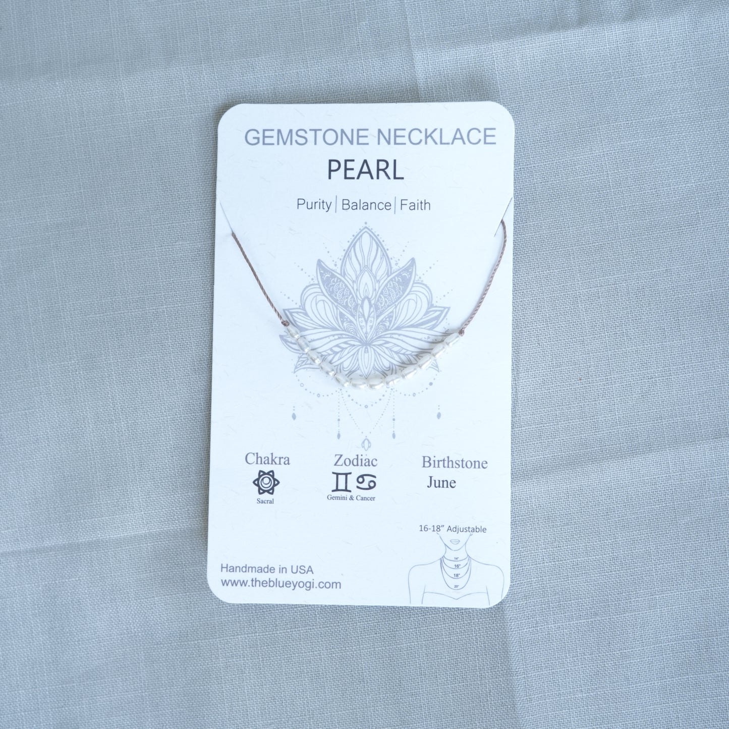 Dainty Pearl and Sterling silver Necklace - June Birthstone