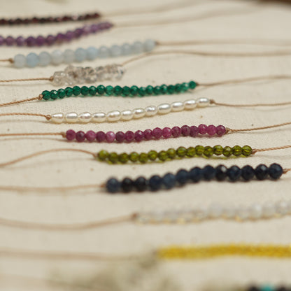 Dainty African Turquoise and Sterling silver Necklace - December Birthstone