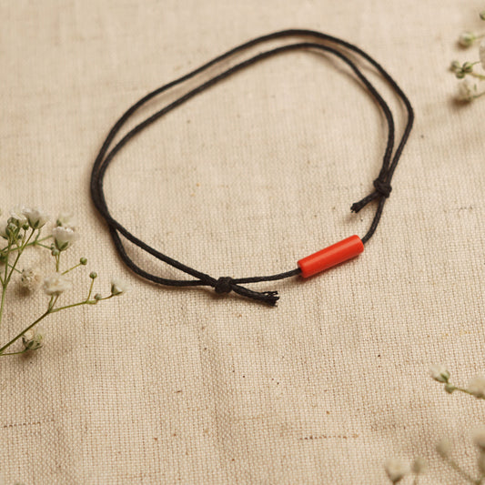 Coral - Crystal Bar Anklet - Adjustable