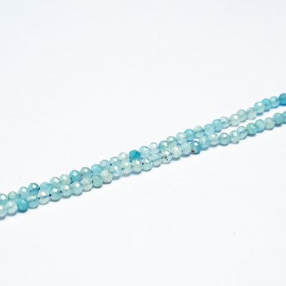 Natural Aquamarine - 4mm Faceted Gemstone beads