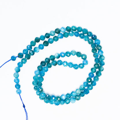 Blue Apatite - 4mm Faceted Natural Gemstone