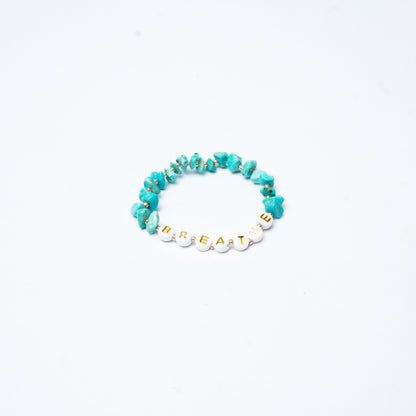 BREATHE - Turquoise Chip Bracelet
