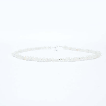 Natural Moonstone Chip bead Necklace - adjustable length