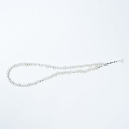 Natural Moonstone Chip bead Necklace - adjustable length