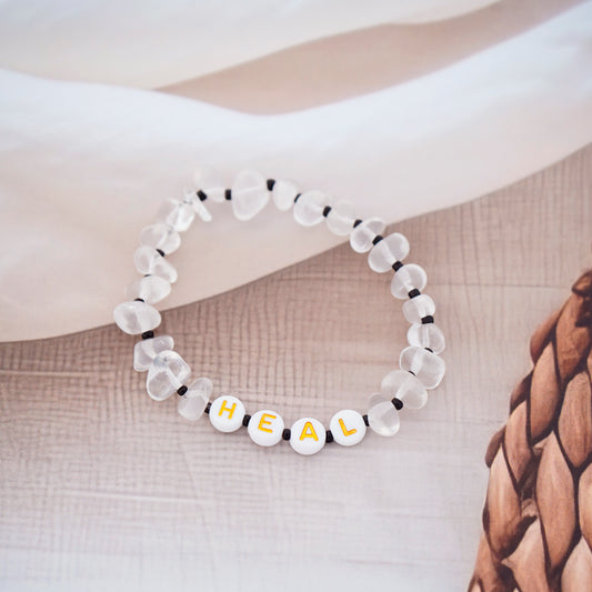 HEAL - Clear Quartz Chip Bracelet