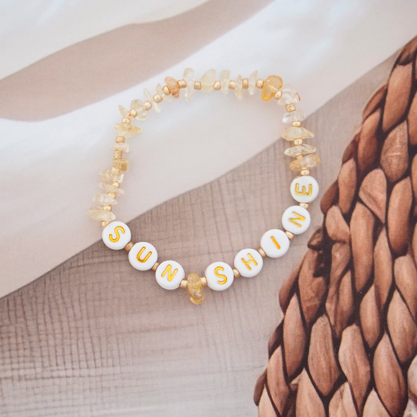 SUNSHINE - Citrine Chip Bracelet
