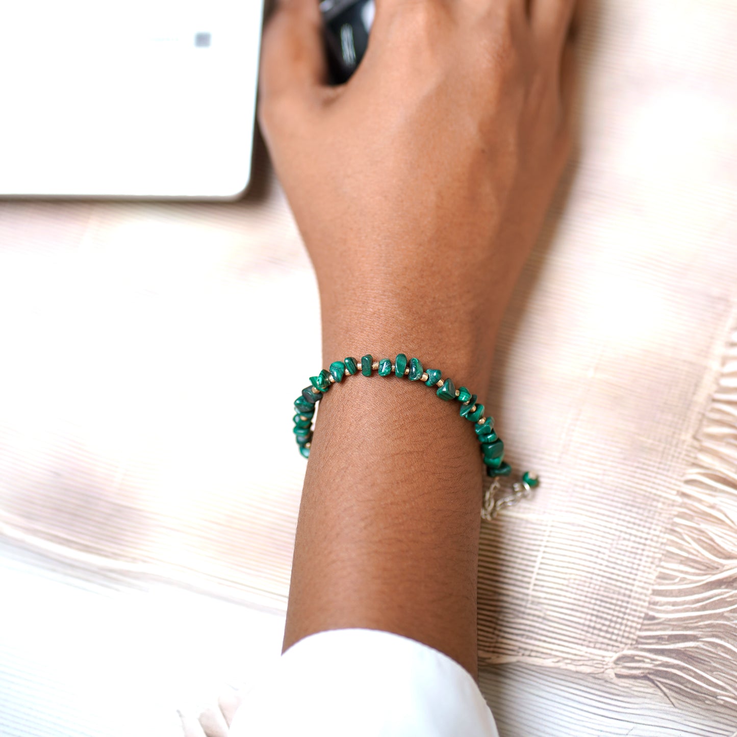 Malachite Chip Bracelet