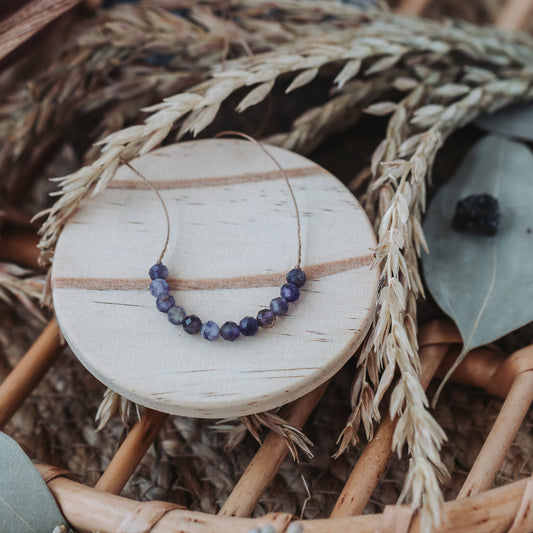Dainty Amethyst and Sterling silver Necklace - February Birthstone